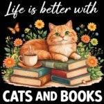 Life Is Better With Cats And Books Metal Photo F-1583