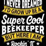 Super Cool Beekeeper Metal Photo F-1584