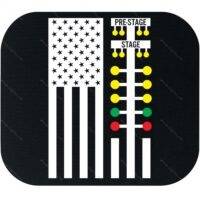 Drag Racing American Flag Mouse Pad R-1577