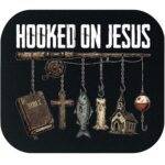 Hooked On Jesus Mouse Pad I-1572