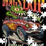 Dragstrip Maniac Jigsaw Puzzle R-1574