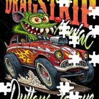 Dragstrip Maniac Jigsaw Puzzle R-1574