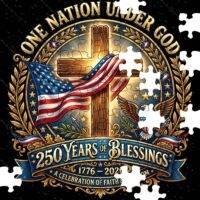 One Nation Under God Jigsaw Puzzle U-1578