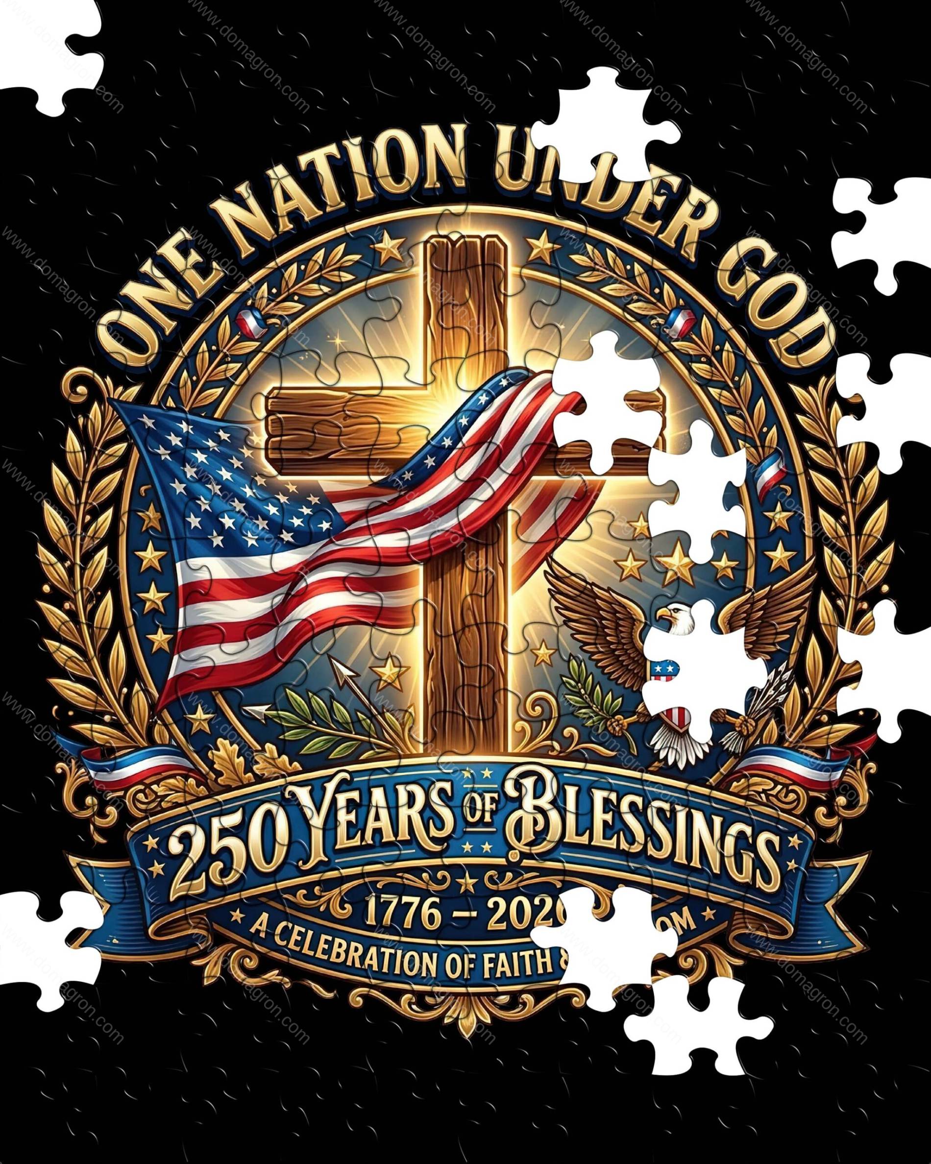One Nation Under God Jigsaw Puzzle U-1578