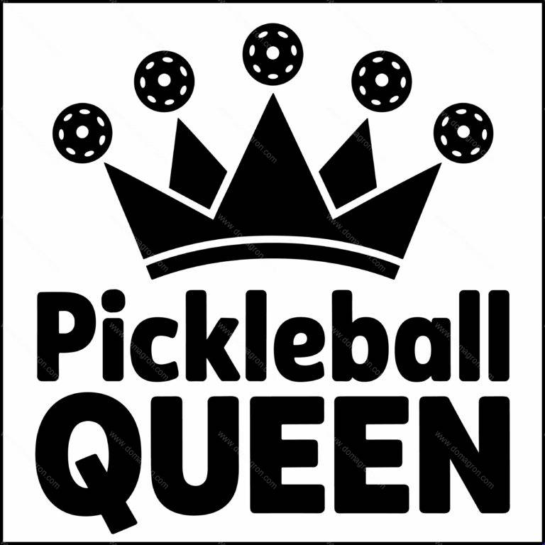 Pickleball Queen Direct to Film (DTF) Heat Transfer F-1595