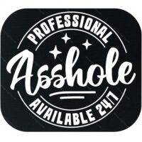 Professional Asshole Sarcastic Mouse Pad S-1588