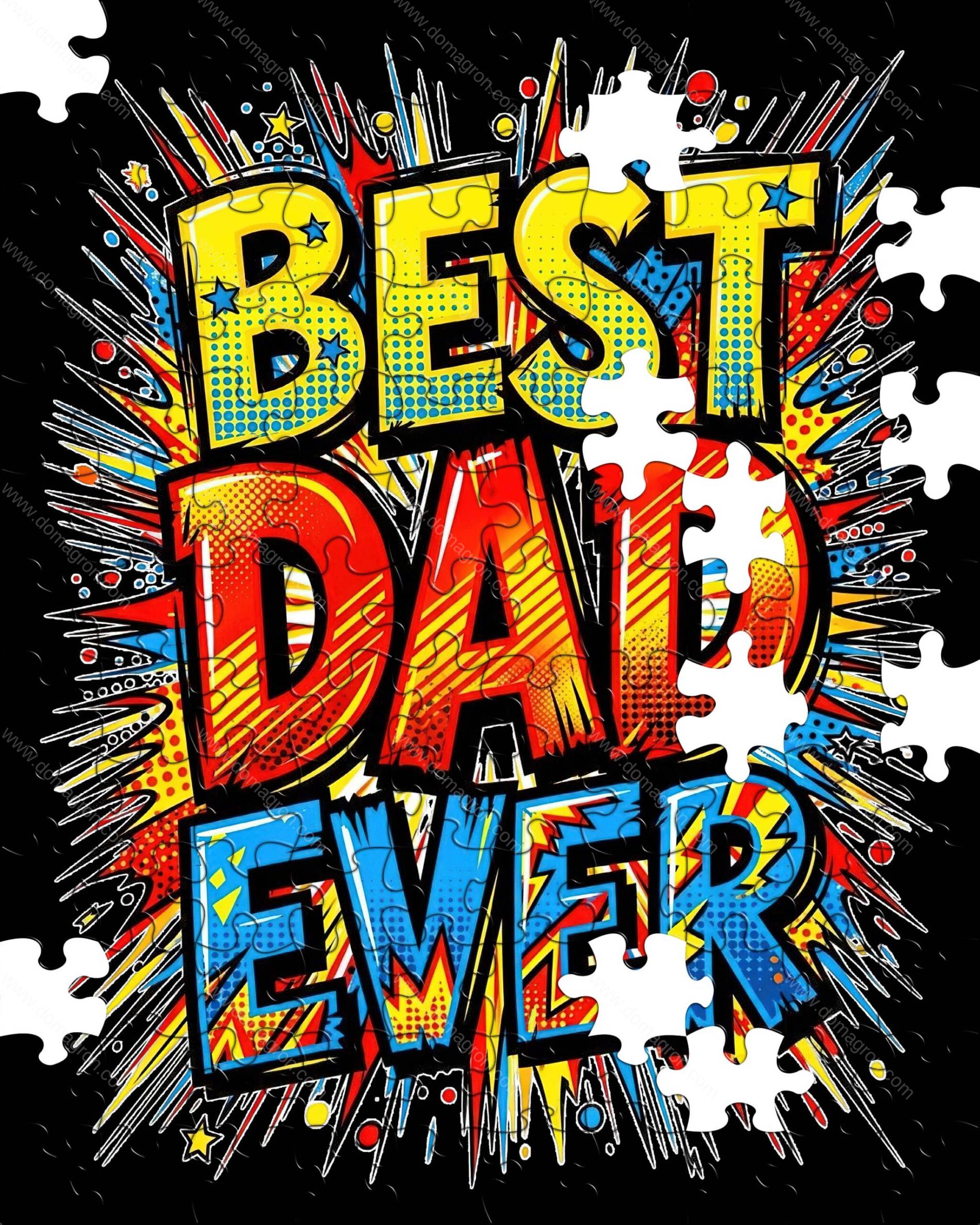 Best Dad Ever Jigsaw Puzzle F-1593