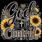 God Is In Control Direct to Film (DTF) Heat Transfer I-1620