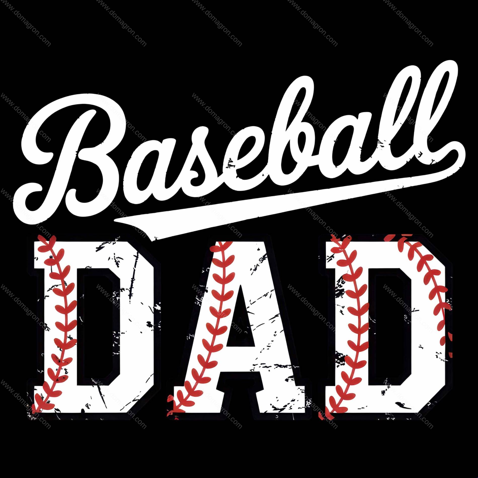Baseball Dad Direct to Film (DTF) Heat Transfer F-1600