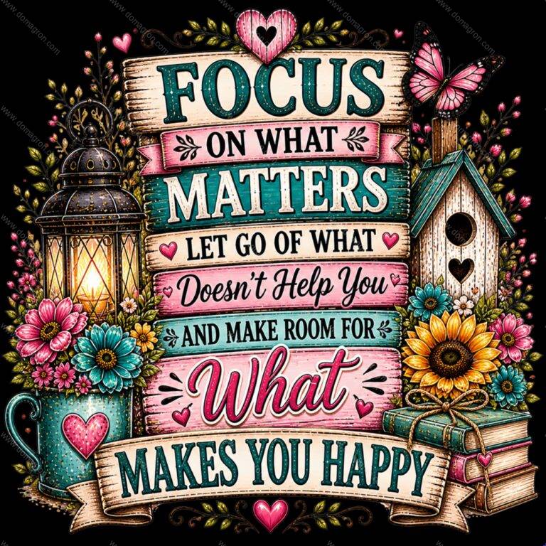 Focus On What Matters Direct to Film (DTF) Heat Transfer I-1605
