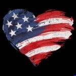 Heart Flag Direct to Film (DTF) Heat Transfer U-1611