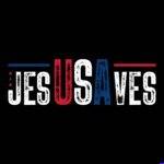 Jesus Saves USA Inspirational Patriotic Direct to Film (DTF) Heat Transfer I-1613