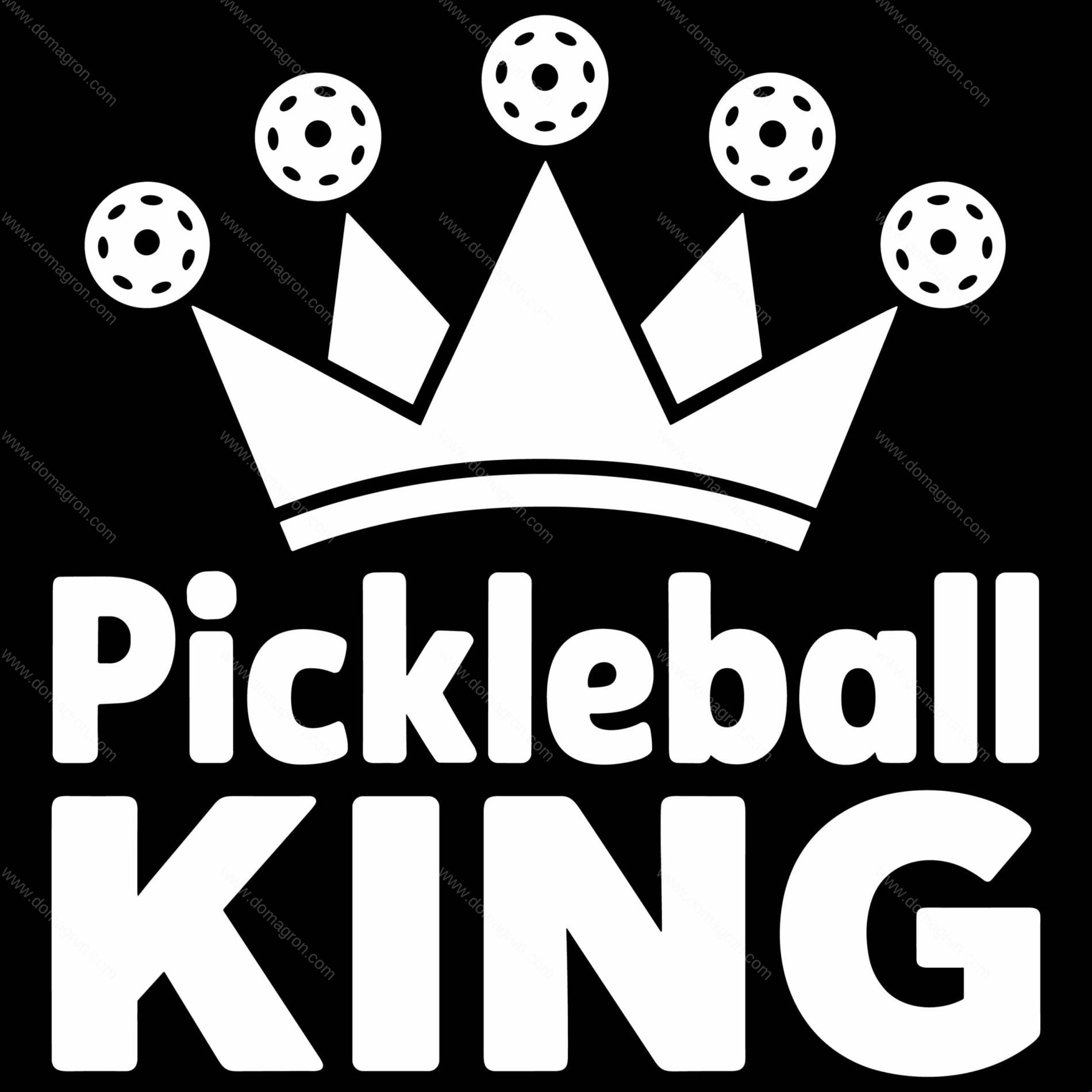 Pickleball King Direct to Film (DTF) Heat Transfer F-1598