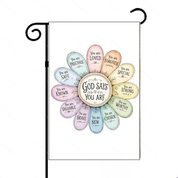 God Says Garden Flag I-1606