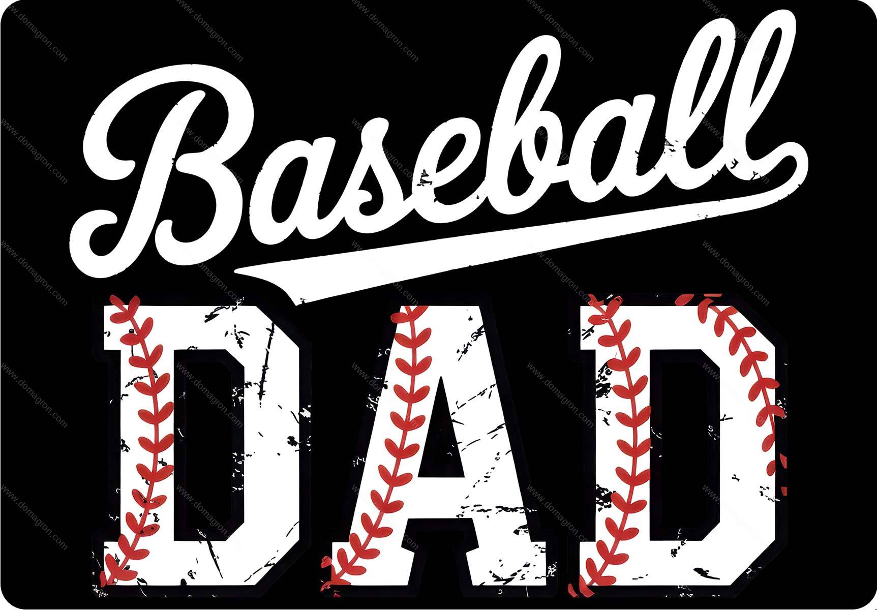 Baseball Dad Metal Photo F-1600