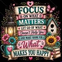Focus On What Matters Metal Photo I-1605