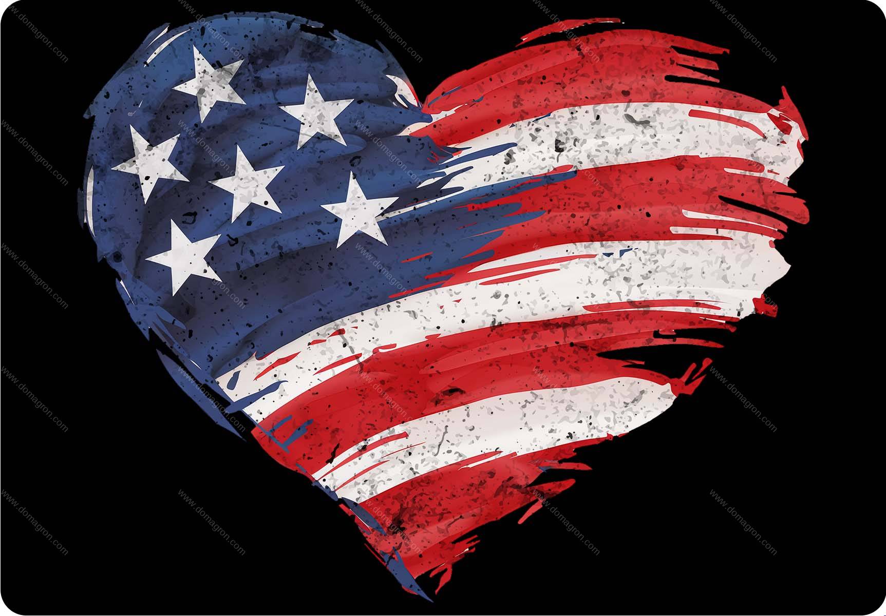 Heart Flag Metal Photo U-1611