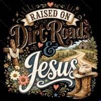Raised On Dirt Roads & Jesus Metal Photo I-1615