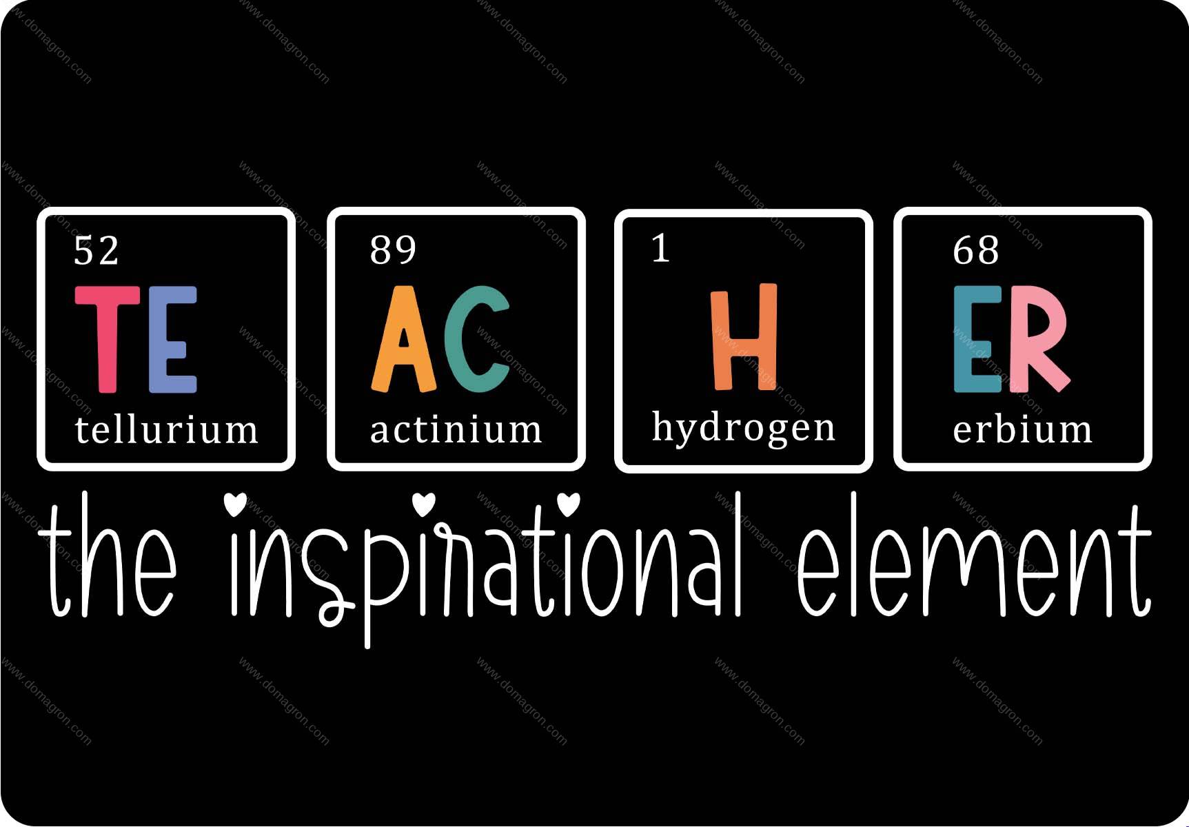 Teacher The Inspirational Element Metal Photo F-1614
