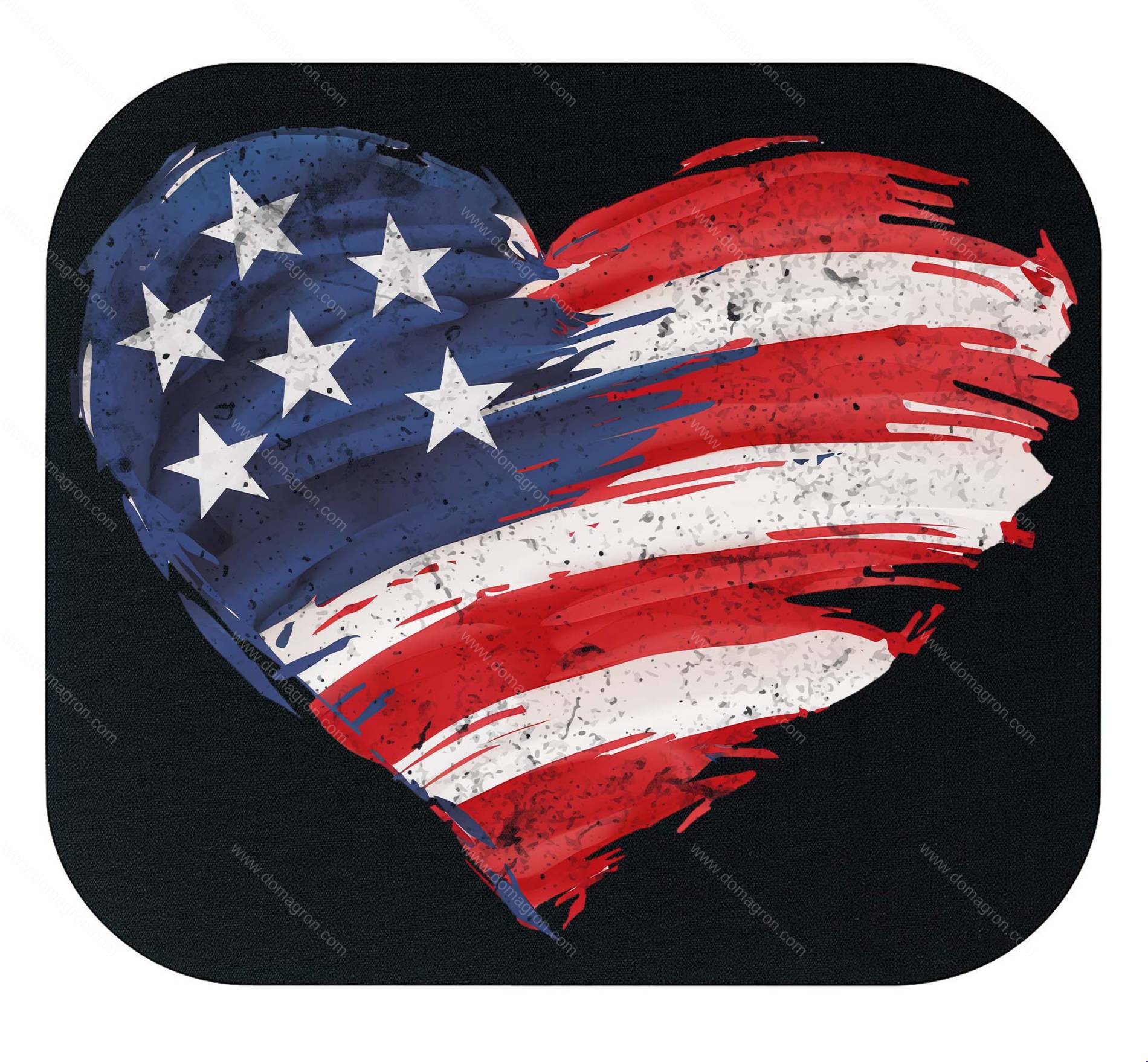 Heart Flag Mouse Pad U-1611