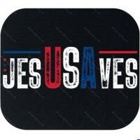 Jesus Saves USA Inspirational Patriotic Mouse Pad I-1613