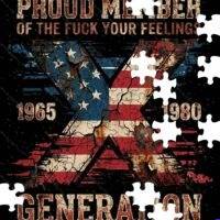 Proud Member Of The X Generation Jigsaw Puzzle S-1608