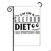 I'm On A Seefood Diet Garden Flag F-1625