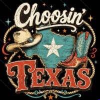 Choosin Texas Metal Photo P-1623