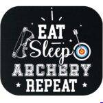 Eat Sleep Archery Repeat Mouse Pad F-1629
