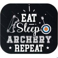 Eat Sleep Archery Repeat Mouse Pad F-1629