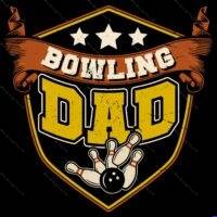 Bowling Dad Direct to Film (DTF) Heat Transfer S-1648