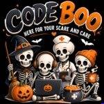 Code Boo Nurse's Halloween Direct to Film (DTF) Heat Transfer H-1634