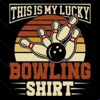This Is My Lucky Bowling Shirt Direct to Film (DTF) Heat Transfer S-1645