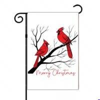 A Cardinal Merry Christmas Garden Flag H-1643
