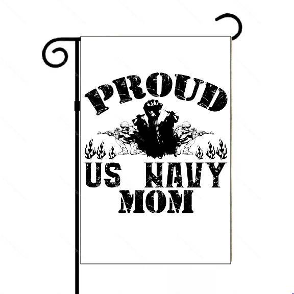 Proud US Navy Mom Garden Flag M-1639