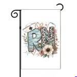 Registered Nurse Flower And Stethoscope Garden Flag F-1637