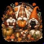A Gnome Fall Metal Photo H-1642