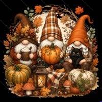 A Gnome Fall Metal Photo H-1642