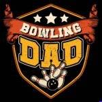 Bowling Dad Metal Photo S-1648