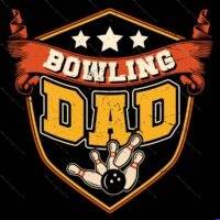 Bowling Dad Metal Photo S-1648