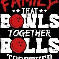 Family That Bowls Together Rolls Together Metal Photo F-1657