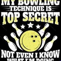 My Bowling Technique Is Top Secret Metal Photo S-1649