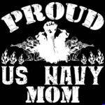 Proud US Navy Mom Metal Photo M-1639