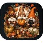 A Gnome Fall Mouse Pad H-1642