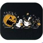 Pumpkin Eating Halloween Characters Mouse Pad F-1660