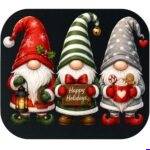 A Gnome Christmas Mouse Pad H-1641