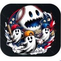 Halloween Baseball Ghost Mouse Pad H-1650