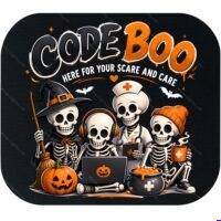 Code Boo Nurse's Halloween Mouse Pad H-1634