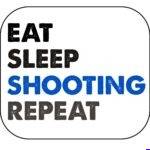 Eat Sleep Shooting Repeat Mouse Pad N-1632