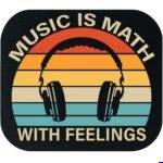 Music Is Math With Feelings Mouse Pad M-1661